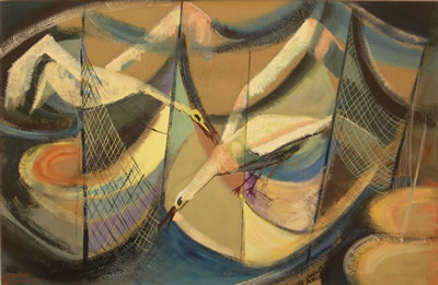 Sample artwork by Charles Bannon (1919 - 1993), known for painting - View similar artists and auction records
