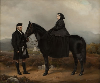 QUEEN VICTORIA WITH JOHN BROWN, AUGUST 26 1876