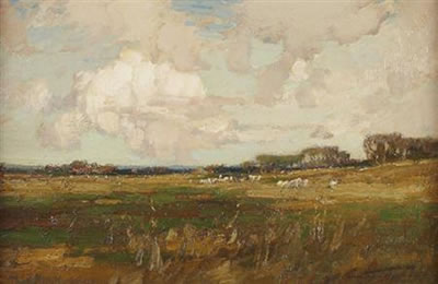 SHEEP GRAZING IN A MEADOW