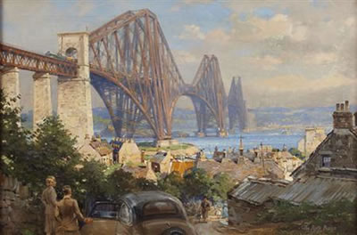 FORTH RAIL BRIDGE FROM SOUTH QUEENSFERRY