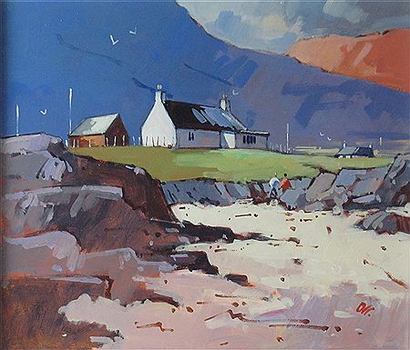 HOUSE BY THE BEACH, ARDNAMURCHAN by James R Orr - Auction record, sale price, and art valuation. Compare with similar artists and explore comparable artworks.