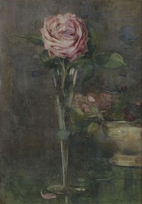 ROSE IN A STEM VASE
