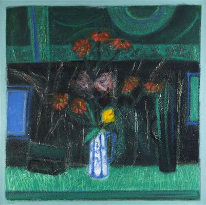 FLOWERS AND NIGHT WINDOW by William James Laidlaw Baillie - Auction record, sale price, and art valuation. Compare with similar artists and explore comparable artworks.