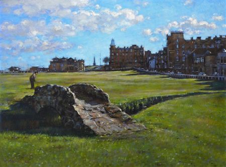 SHADOWS ON THE 18TH FAIRWAY, OLD COURSE ST. ANDREWS