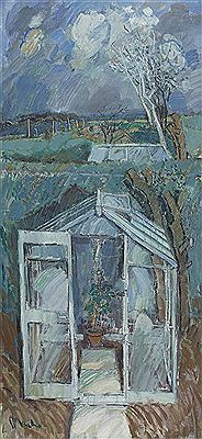 YOUNG FIG IN A LANDSCAPE