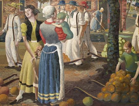 THE CHEESE MARKET AT ALKMAAR