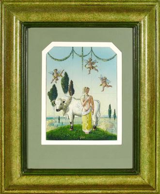 EUROPA & THE BULL by Albert Runciman Cummings - Auction record, sale price, and art valuation. Compare with similar artists and explore comparable artworks.