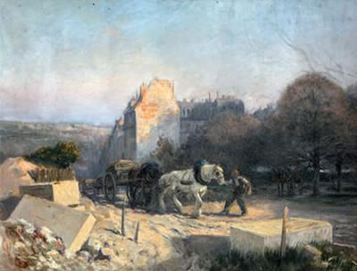 Chantier de construction, 1921 by Edmond Quinton - Auction record, sale price, and art valuation. Compare with similar artists and explore comparable artworks.
