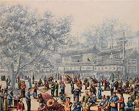 ANIMATION SUR LA PLACE EN CHINE