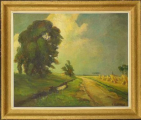Sample artwork by Auguste Costenoble (1894 - 1976), known for painting - View similar artists and auction records