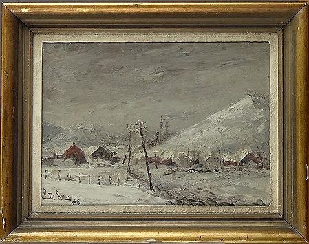 Pays noir sous la neige
