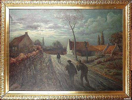 Marche dans la nuit by Victor Dieu - Auction record, sale price, and art valuation. Compare with similar artists and explore comparable artworks.