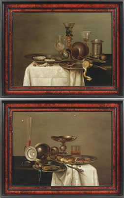 Nature - morte aux huitres and Nature morte au hareng