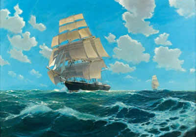 Trois-mâts sur une mer formée by Étienne Blandin - Auction record, sale price, and art valuation. Compare with similar artists and explore comparable artworks.