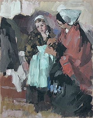 Deux bretonnes by Andre Meriel-Bussy - Auction record, sale price, and art valuation. Compare with similar artists and explore comparable artworks.