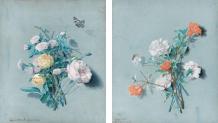 Bouquet d'oeillets & Bouquet de roses et d'oeillets au papillon (2)