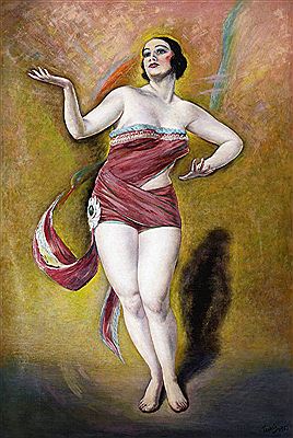 Dancing Woman in Costume by Yasushi Tanaka - Auction record, sale price, and art valuation. Compare with similar artists and explore comparable artworks.