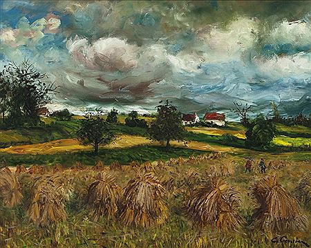 Paysage de Beauce pres de Brou by Constant Censier - Auction record, sale price, and art valuation. Compare with similar artists and explore comparable artworks.