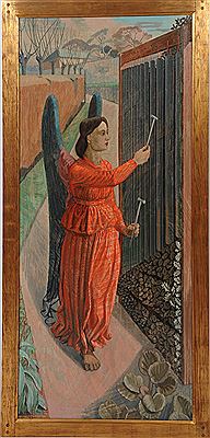 Angel with tubular bells, Study for angel with tubular bells by Charles Mahoney - Auction record, sale price, and art valuation. Compare with similar artists and explore comparable artworks.