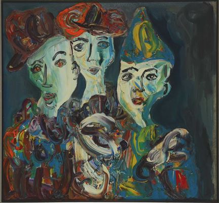 Three Circus figures