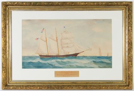 F.O. Clark Of New York entering Port Phillip Heads Melbourne