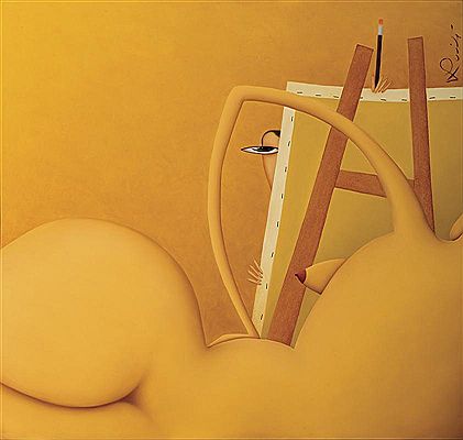 Self Portrait With Model, 1995