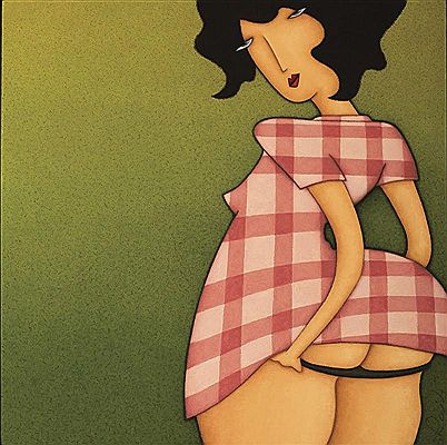 Red Check Dress Girl