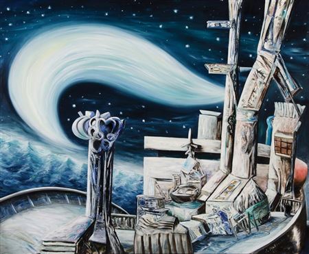 Aurora to Starboard II by Jan Senbergs - Auction record, sale price, and art valuation. Compare with similar artists and explore comparable artworks.