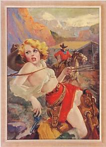 Cover Painting for June 1937 Spicy Western