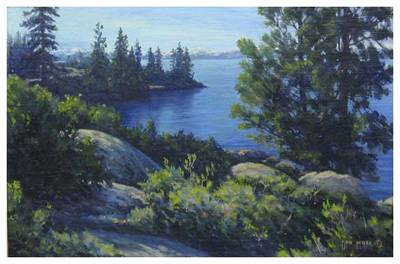 Blue Tahoe by Don Miles - Auction record, sale price, and art valuation. Compare with similar artists and explore comparable artworks.