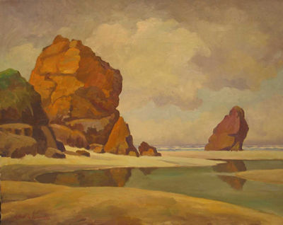 Beach Scene by Arthur Alexander Selander - Auction record, sale price, and art valuation. Compare with similar artists and explore comparable artworks.