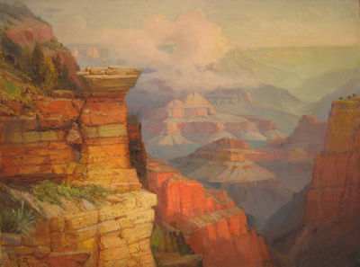 Sample artwork by Arthur Best (1859 - 1935), known for landscape and street genre painting - View similar artists and auction records