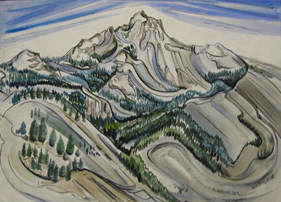Sample artwork by Ruth Halvorsen (1896 - 1993), known for landscape - View similar artists and auction records
