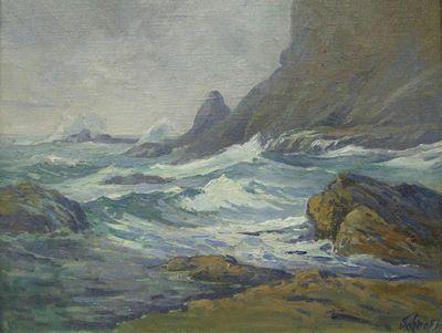 AT THE BASE OF LION ROCK-YAQUINA