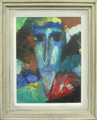 Bearded face by Jean McReynolds - Auction record, sale price, and art valuation. Compare with similar artists and explore comparable artworks.