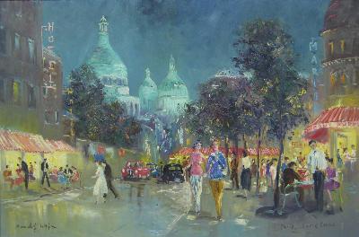 "Paris, Sacre Coeur", nocturne by Randolf Wehn - Auction record, sale price, and art valuation. Compare with similar artists and explore comparable artworks.