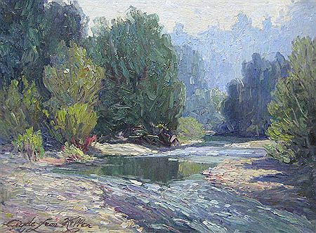River Scene, likely Oregon
