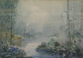 Misty Spring Landscape by John Crook - Auction record, sale price, and art valuation. Compare with similar artists and explore comparable artworks.