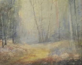 Path in a Misty Forest by John Crook - Auction record, sale price, and art valuation. Compare with similar artists and explore comparable artworks.