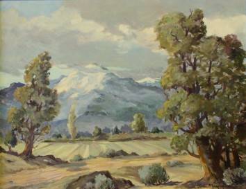 Northwest Mountain View From a Farm