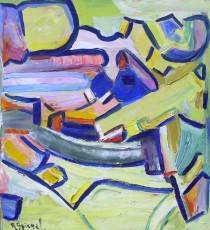 Abstract landscape by Richard Spiegel - Auction record, sale price, and art valuation. Compare with similar artists and explore comparable artworks.