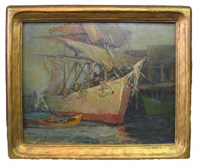 Sample artwork by Rockwell Carey (1882 - 1954), known for land-seascape, figure, still life - View similar artists and auction records
