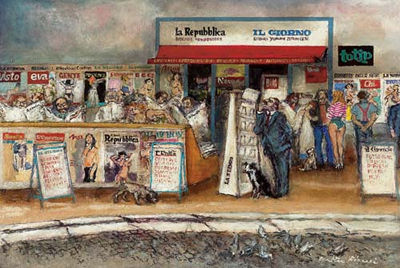 Sample artwork by Walter Piacesi (1929 - 2022), known for painting - View similar artists and auction records