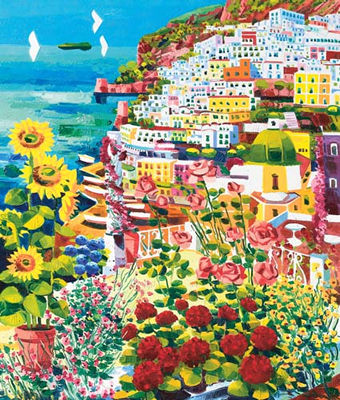 Sample artwork by Athos Faccincani (Born 1951), known for fauve naive-sophisticated painting-townscape, marine, landscape - View similar artists and auction records