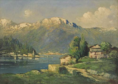 Paesaggio sul lago by Ermanno Clara - Auction record, sale price, and art valuation. Compare with similar artists and explore comparable artworks.