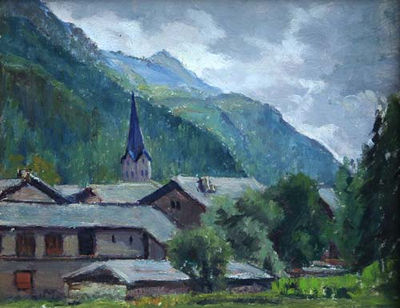 Paesaggio Valdostano by Clotilde Magnani - Auction record, sale price, and art valuation. Compare with similar artists and explore comparable artworks.