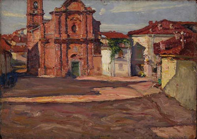Piazzetta a Canale d'Alba, 1922