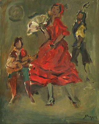 Danza spagnola by Leonardo Stroppa - Auction record, sale price, and art valuation. Compare with similar artists and explore comparable artworks.