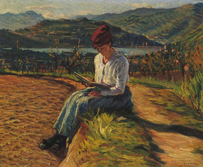 Lettura all'aperto, 1919