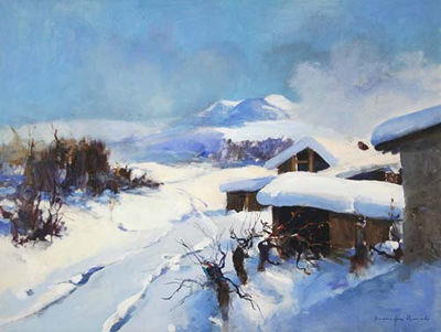 Neve in Val D'Aosta, 1975